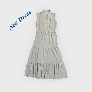 Striped Sleeveless Maxi Dress